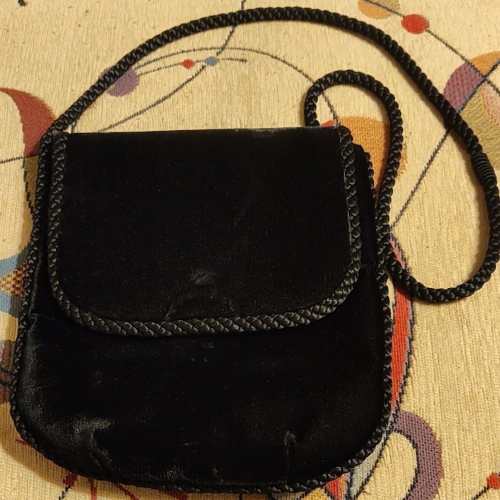 Elegant Black Velvet Women's Bag
